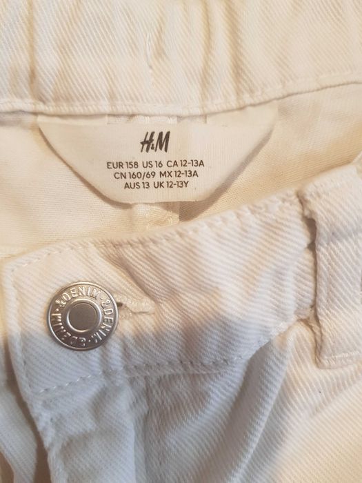 Детски дънкови къси панталонки - H&M - 11-13 г. (две за едно)