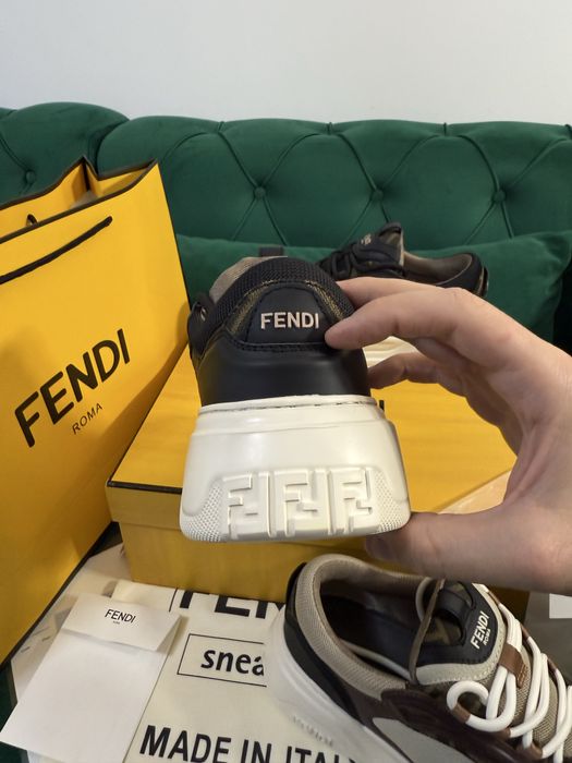 Adidasi Fendi piele naturala 100% Full Box colectie noua
