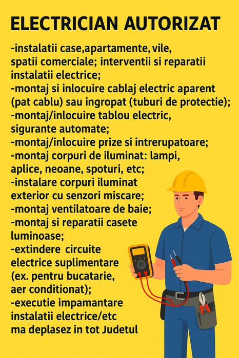Electrician autotizat ANRE
