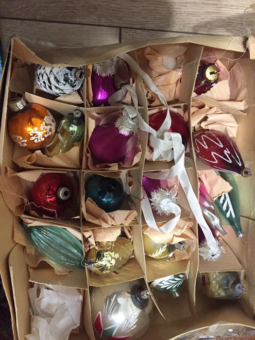 Елочные игрушки, стекло ГДР