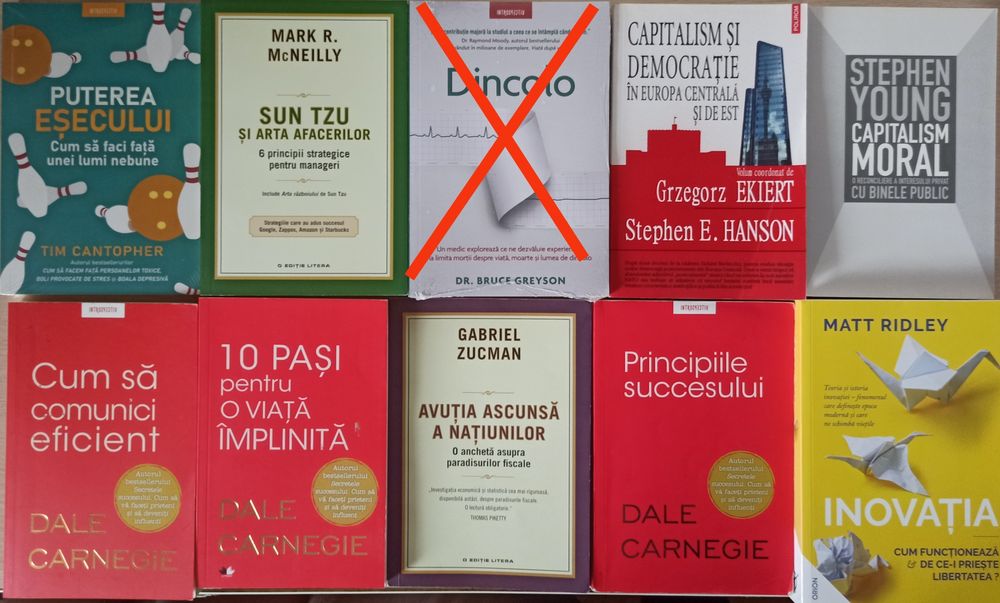 Carti dezvoltare personala, psihologie, sanatate, economie (lichidare biblioteca)
