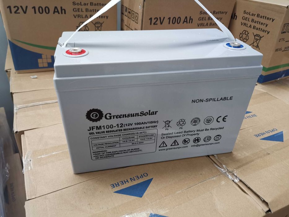 НОВ! С Гаранция! 12V Гелов Тягов Акумулатор 100A 150A GEL AGM батерия