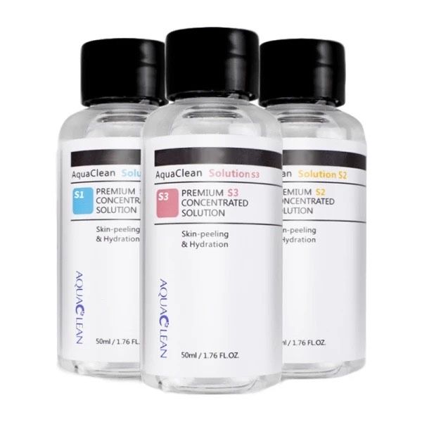 Два вида разтвори за водно дермабразио