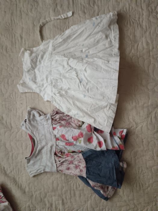 Роклички 3-6 месеца бебе рокля кръщене