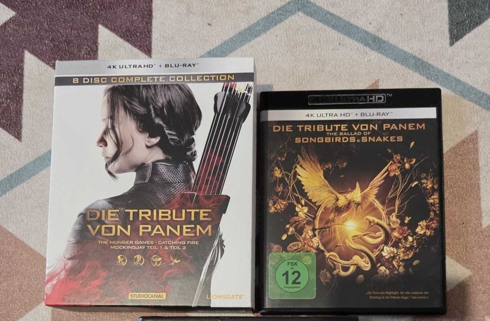 Set 5 Filme 4k + bluray seria completa Hunger Games