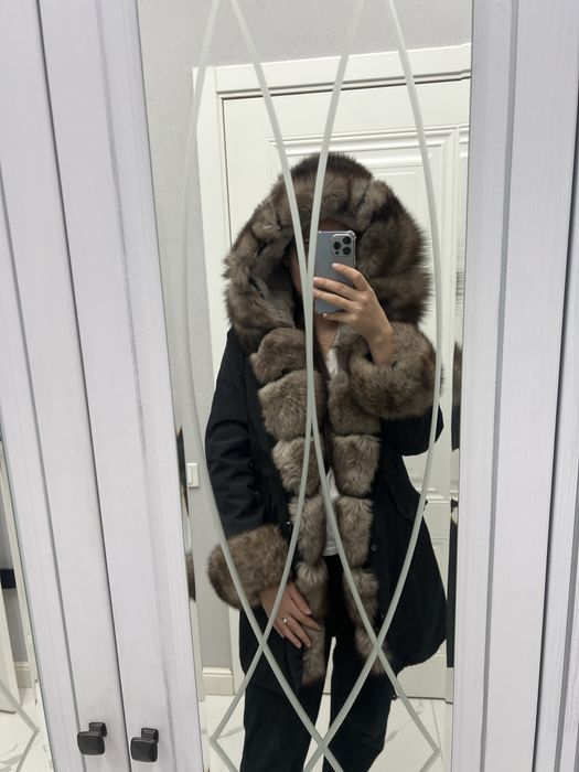 Женская натуральная парка