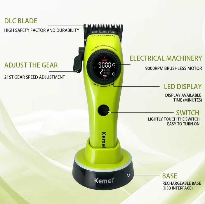Професионална машинка за подстригване Kemei KM-1735
