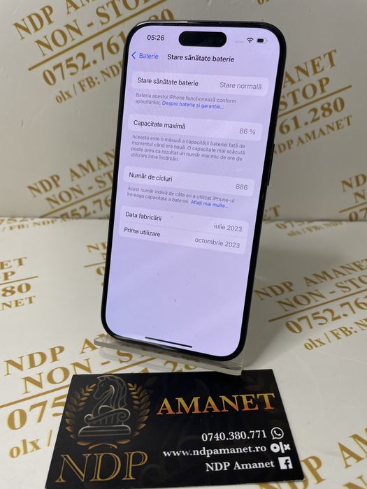 NDP Amanet Braila Iphone 15 Pro 128gb (43108)