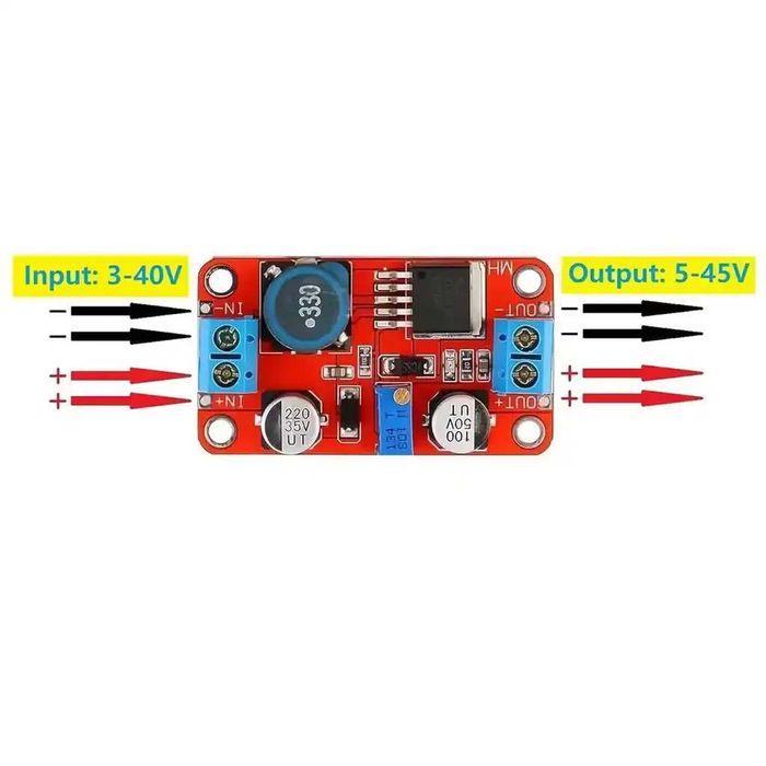 Modul XL6019 DC-DC Boost Converter 5A Tensiune Reglabilă 3–35V > 5–40V