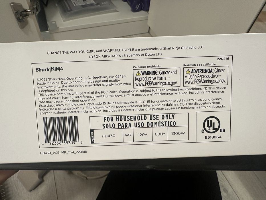 Маша за коса Shark FlexStyle HD440SLEU 5 в 1, 1400 W, 5 аксесоара, 3 скорости, Сребрист