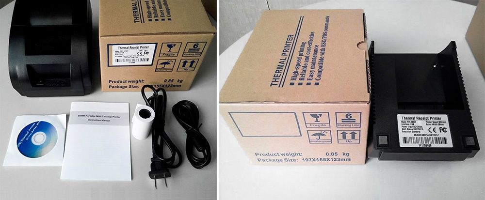 Принтер чеков принтер чековый (термопринтер) ширина 58mm новый