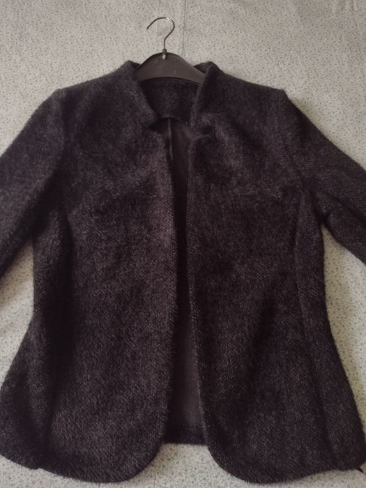 Елегантно мекичко черно сако р.S