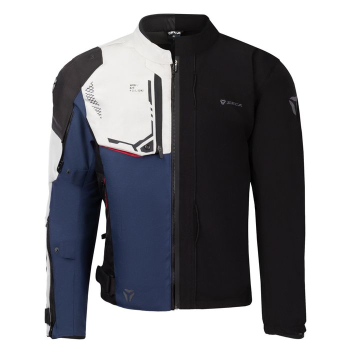 Geacă moto SECA Avatar III 4 anotimpuri gri/bleumarin