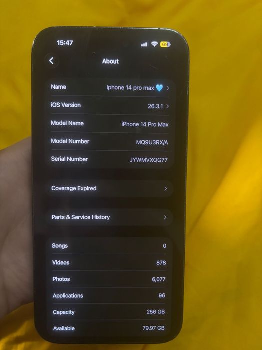 Iphone 14 pro max negru 256 gb
