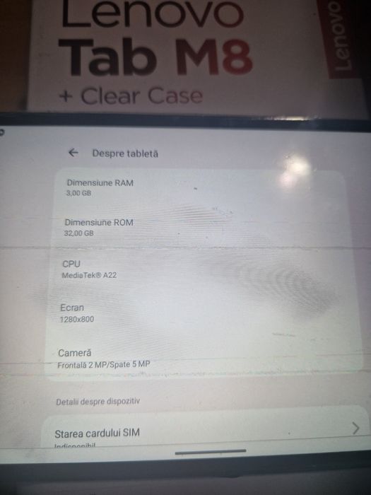 Lenovo tab m8 gen.4 cu husa. Stare impecabila