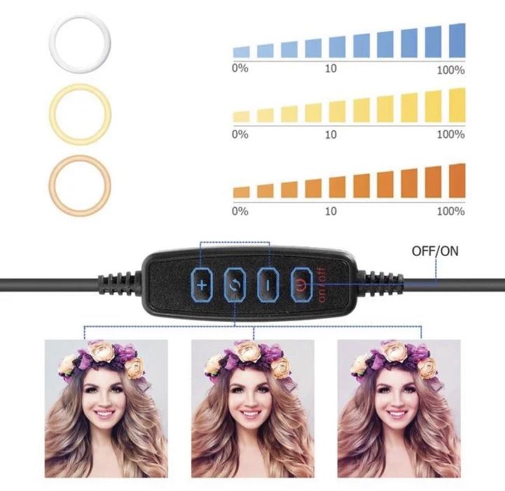 Ring Light със статив и аксесоари Deluxe комплект