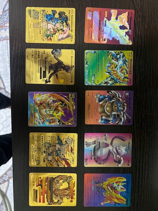 Pokémon карты-золотые/голография