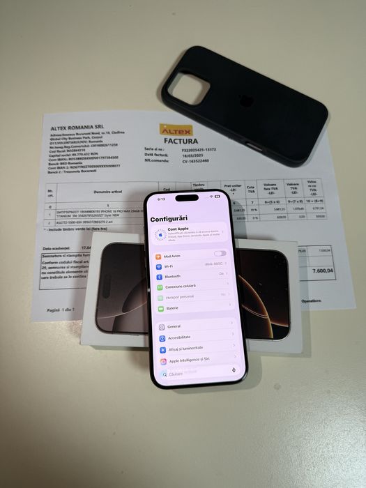 iPhone 16 Pro Max 256GB Desert,Factura Garantie 5G,17 Pro, 16 Pro