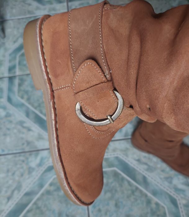 Cizme piele naturală întoarsă, mărime 36