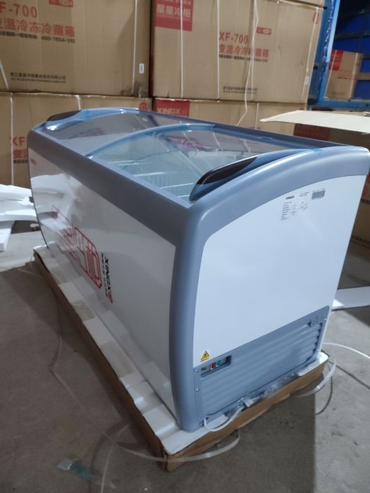 Морозильник овальный стекло с дефектами есть со скидкой