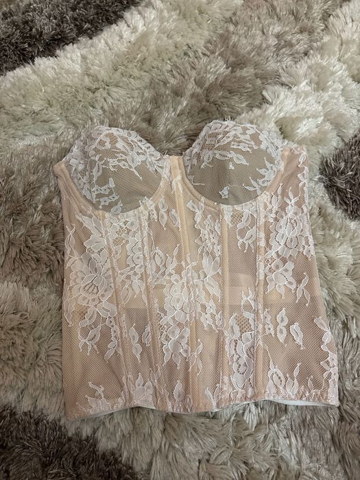 Shein Бял Корсет