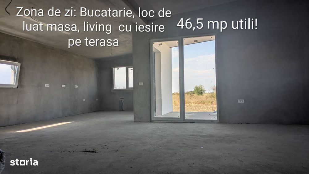 Casa noua, pe un nivel,cu utilitati, consum de energie aproape 0!