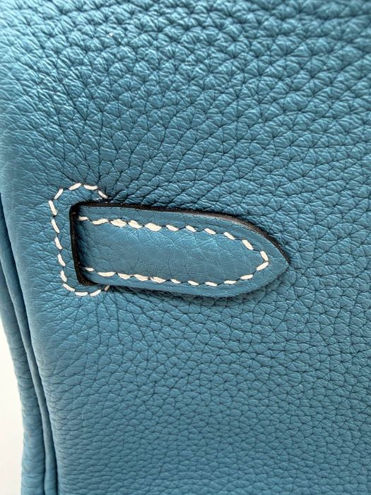 HERMES Birkin 25 Togo Blue Jean Gold Hardware An 2024 Litera W Acte