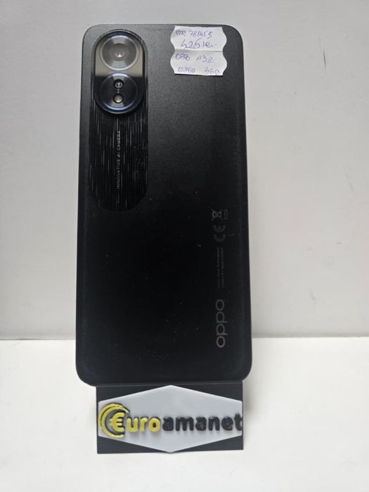 Telefon mobil Oppo A38, Dual SIM, 128GB, 4GB RAM, 4G Black -P-