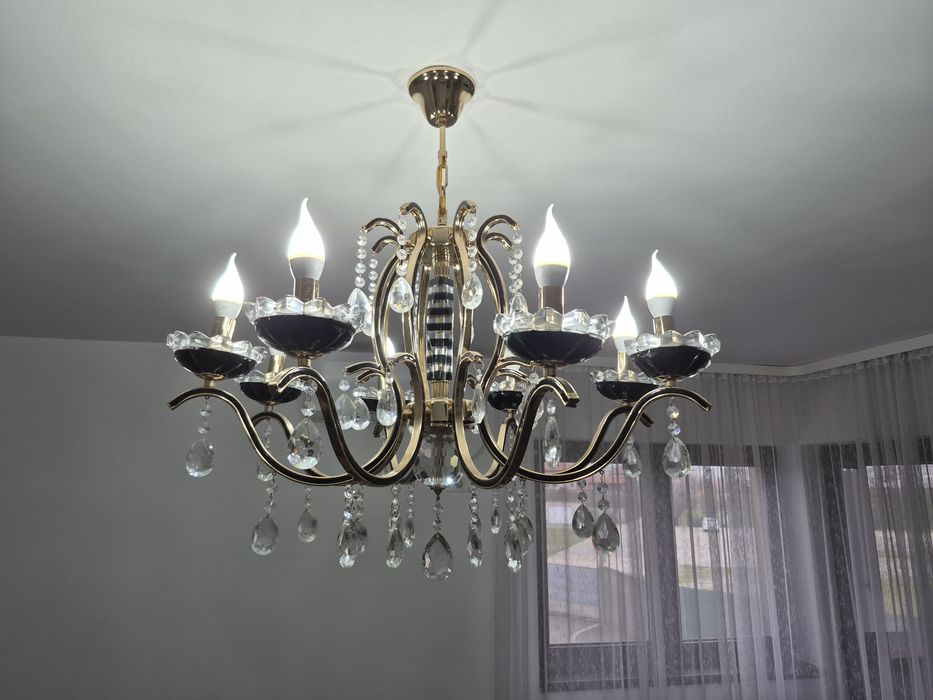 Set 2 lustre stil cadelabru si 1 lampa din acelasi set