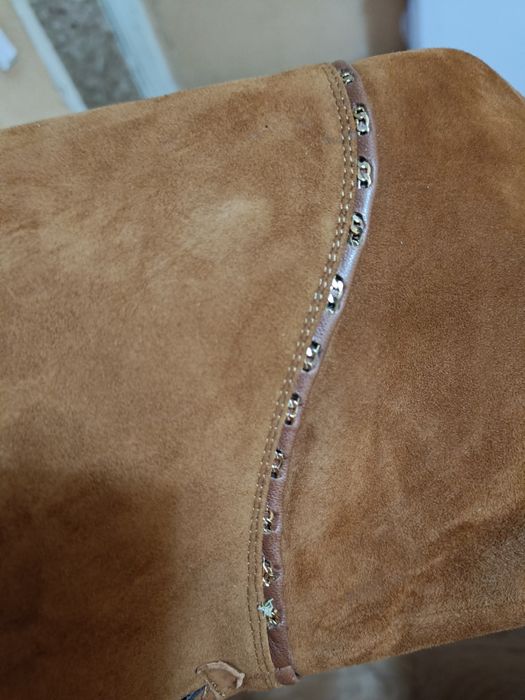 Зимние сапоги замша