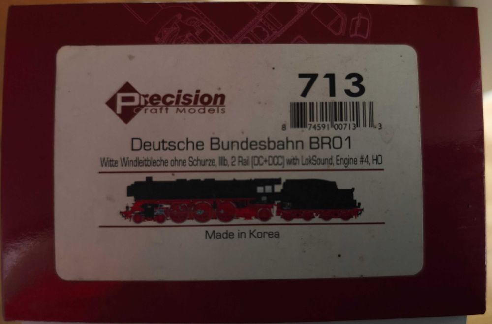PCM Precision Craft Models 713 DB BR 01 202 Digital ,Sunet, LokSound V3.5