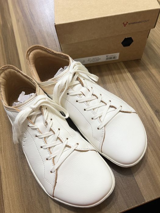 Боси обувки Виво Vivobarefoot geo court III off white/pink 41 номер