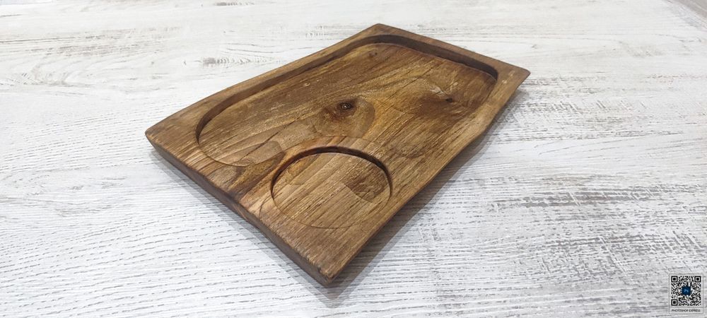 Ръчно изработено плато от орех