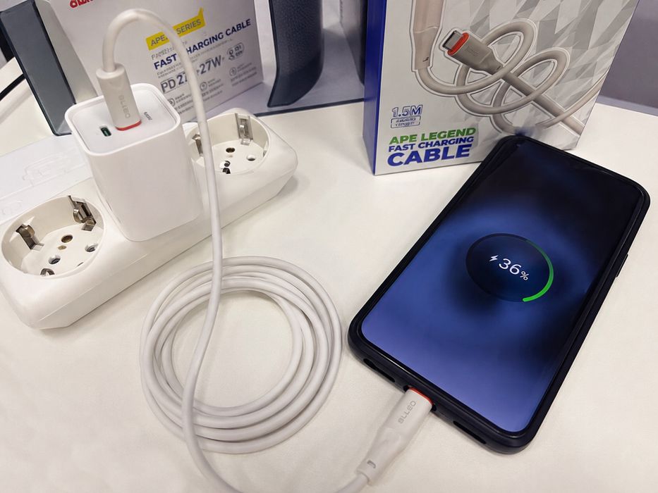 Cablu USB-C la USB-C BLUEO 1.5m 60W Fast Charging – Nou, Sigilat