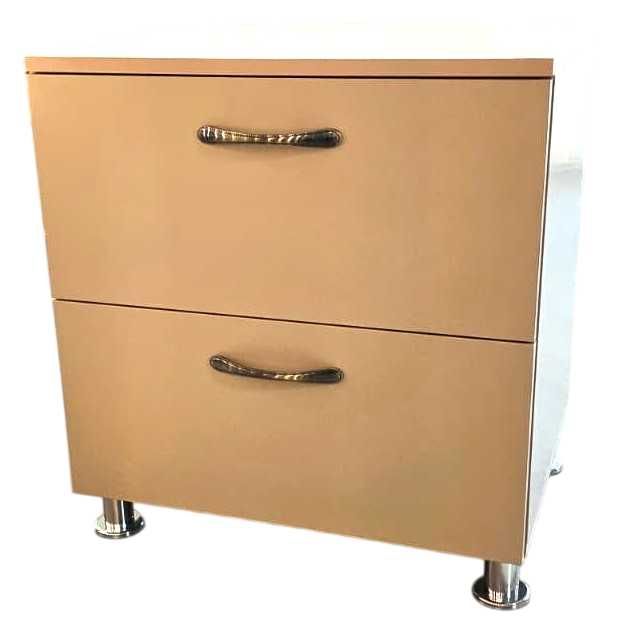 Masca Lavoar Baie Cappuccino Mat, 4 picioare H=80 mm, 2 sertare, MDF