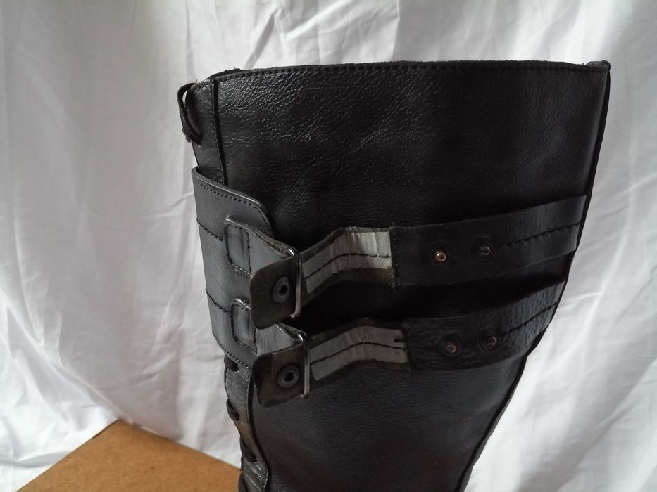 № 37 дамски ботуши с връзки естествена кожа