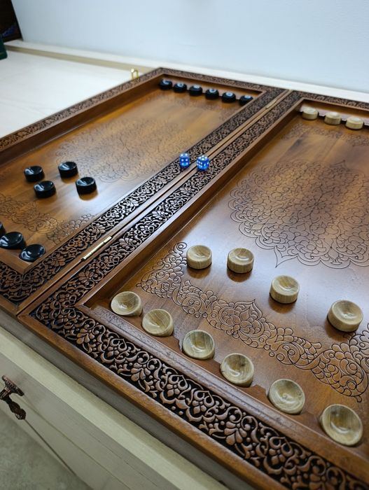 Нарды Narda 60×30 sm Yongʻoq daraxtidan yasalgan