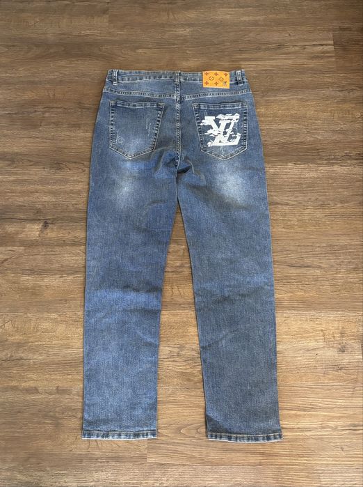 REDUS!!!Blugi Albastri Louis Vuitton