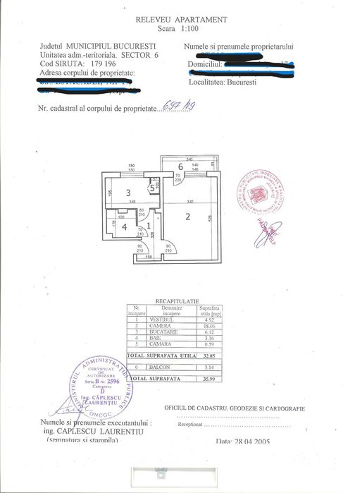 PROPRIETAR vand apartament cu o camera