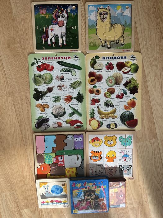 Детски дървени играчки и пъзели