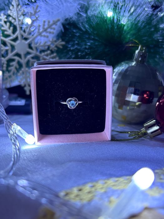 Inel Pandora Sea Aqua blue eternity