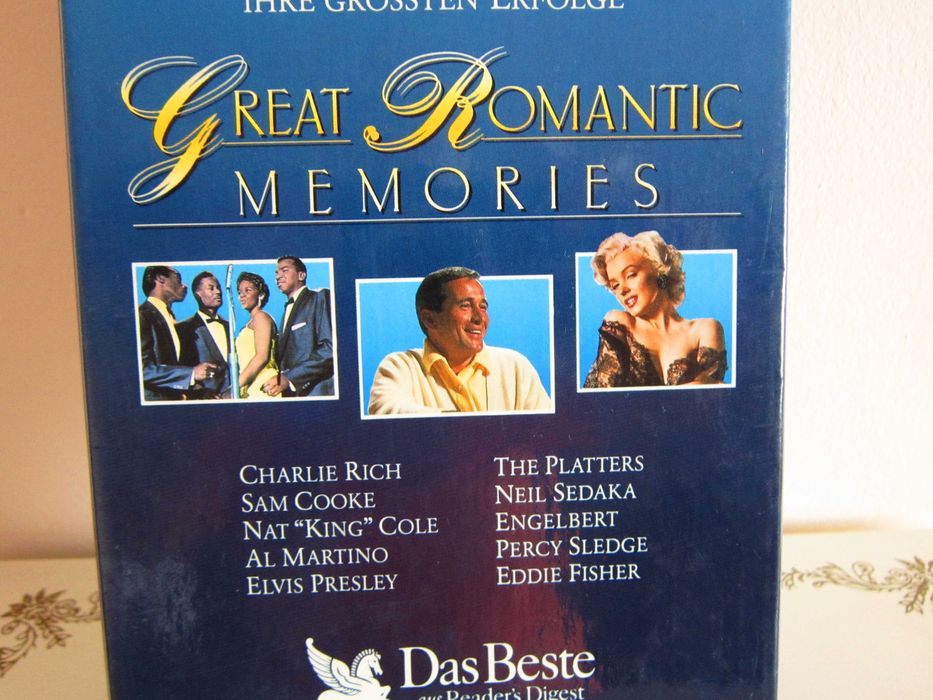 Rar 3 casete audio Great Romantic Memories Superstars 1988 Germania