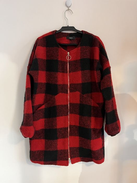 Карирано палто Zebra - XS р-р