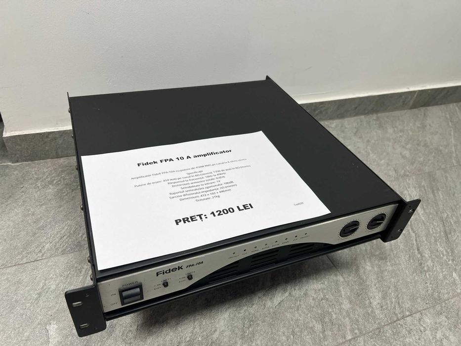 BLACK AMANET P2 • Amplificator FIDEK FPA 10a