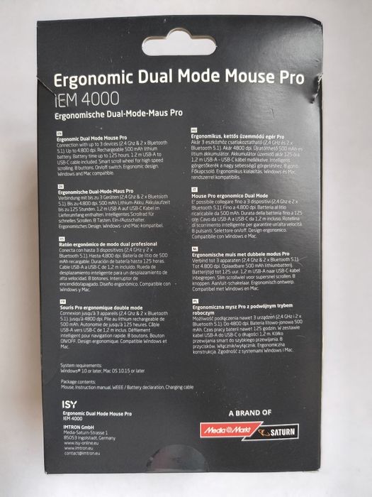 Mouse ergonomic NOU