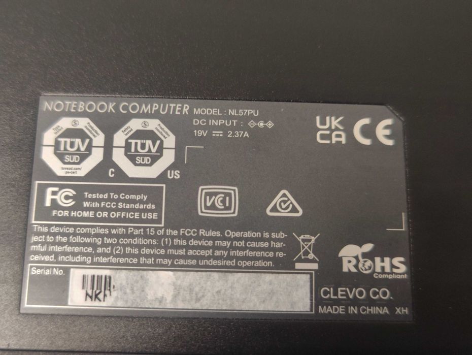 Thomson NoteBook Computer NL57PU