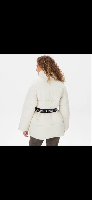 Дамско бяло зимно яке Calvin Klein размер С