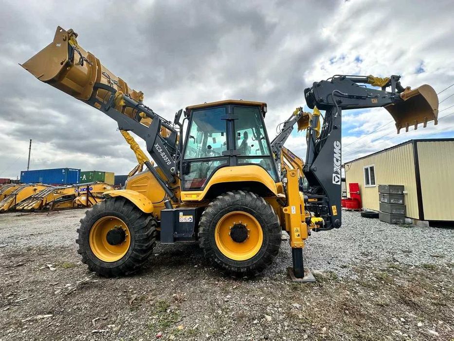 Экскаватор-погрузчик 4х4 крабовый UZXCMG XC8-S3570 Объем ковша 0,3 6в1