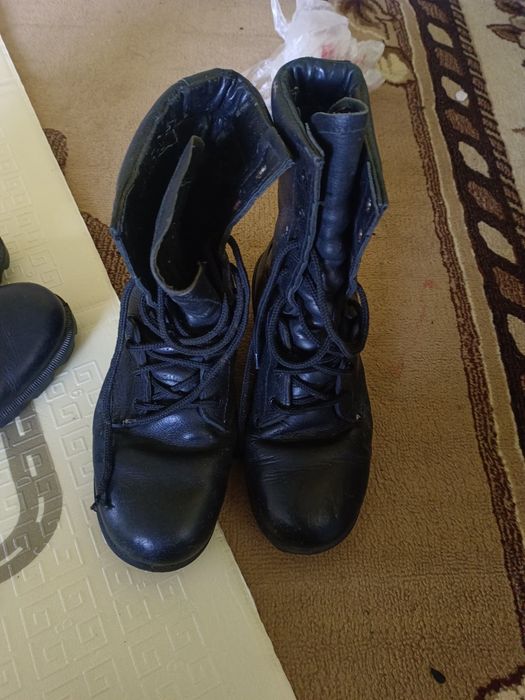 Зимние берцы кожа