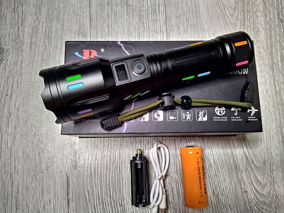 Lanterna cu ZOOM, led LASER PM20 ULS  Pentru Distanta 1,3km